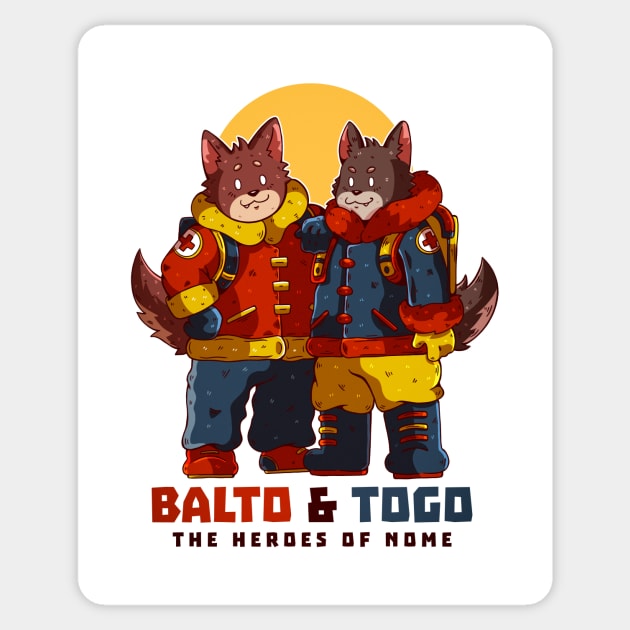 BALTO and TOGO Sticker by Chofy87